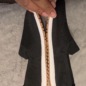 Black Knit Slip-On Sneakers | Lightweight Comfort Shoes